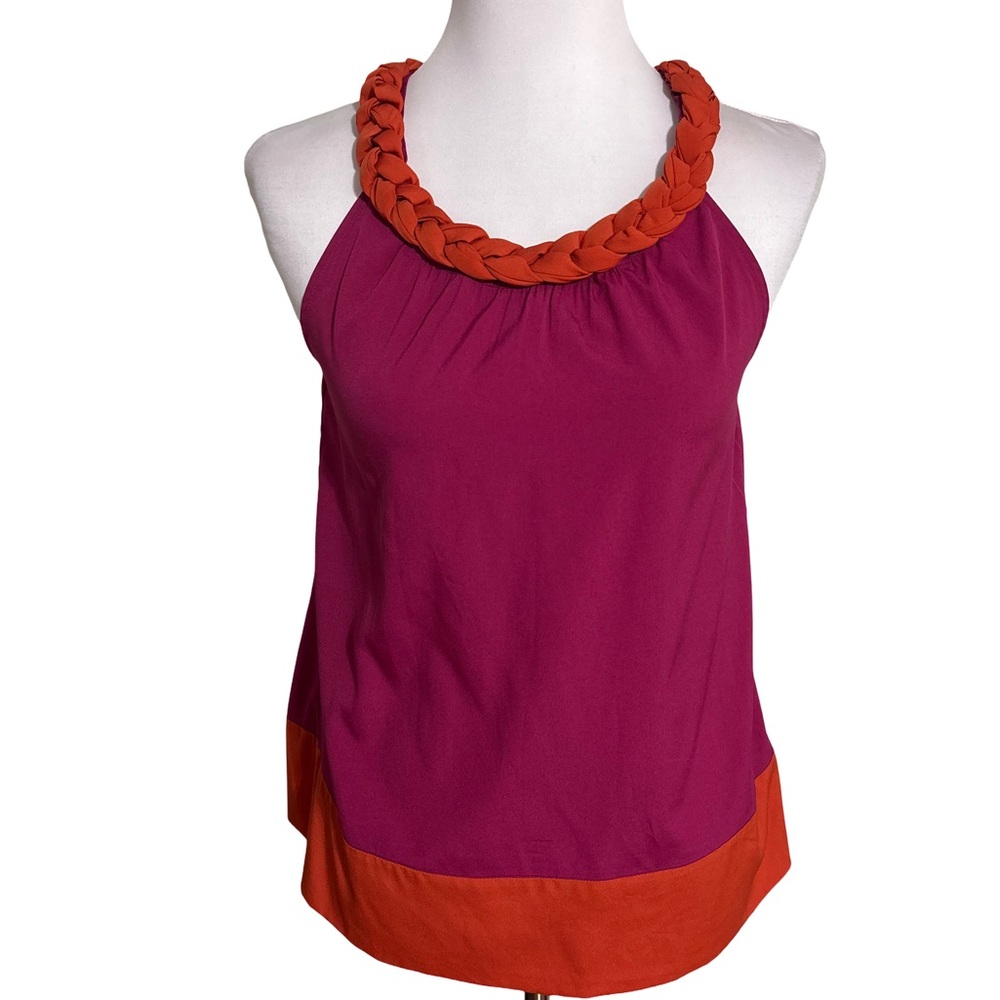 Banana Republic Purple Orange Halter Top